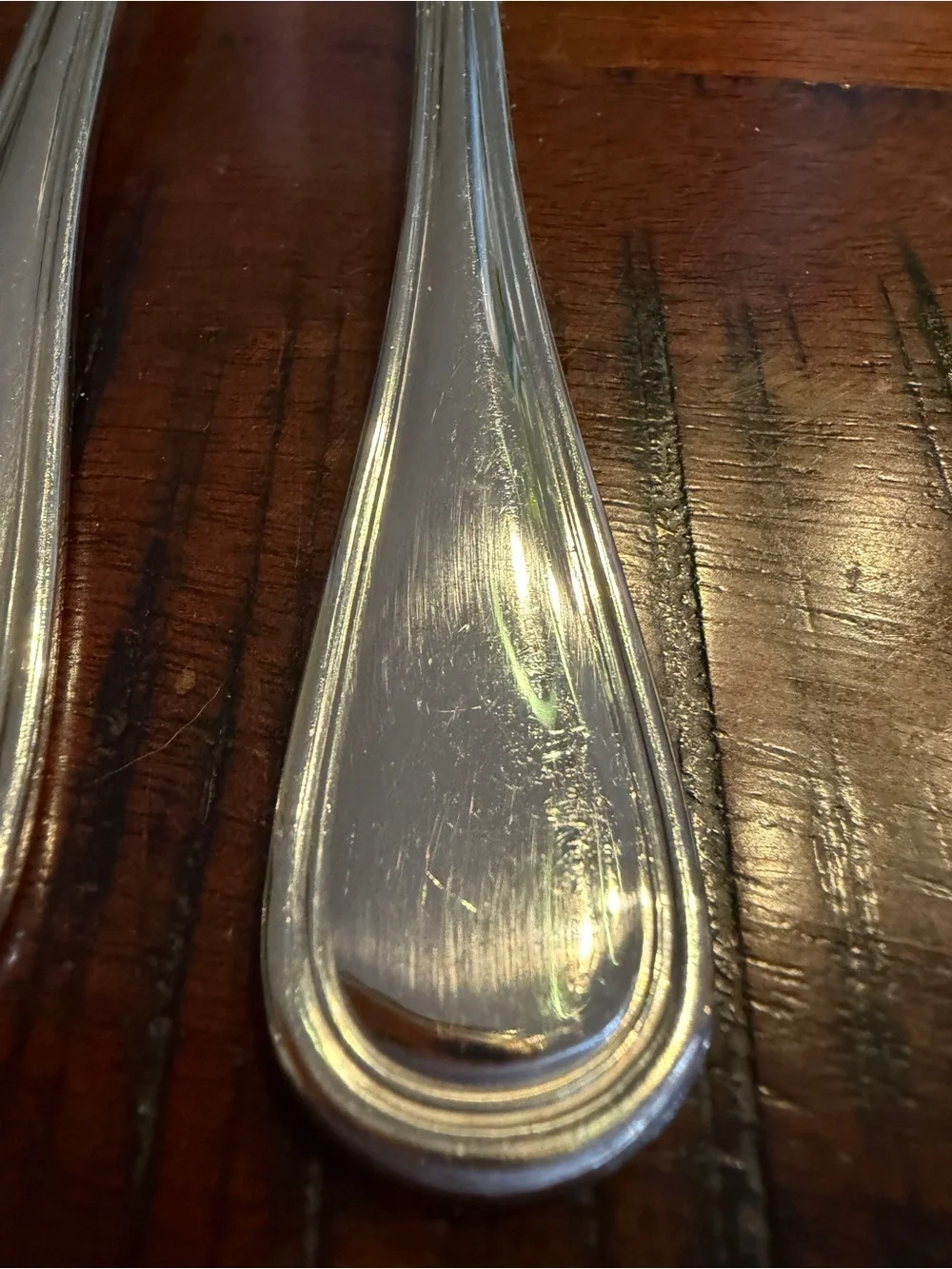 Wallace ROYAL THREAD 18/10 Stainless Steel Flatware Lot - 4 Forks 3 Spoons